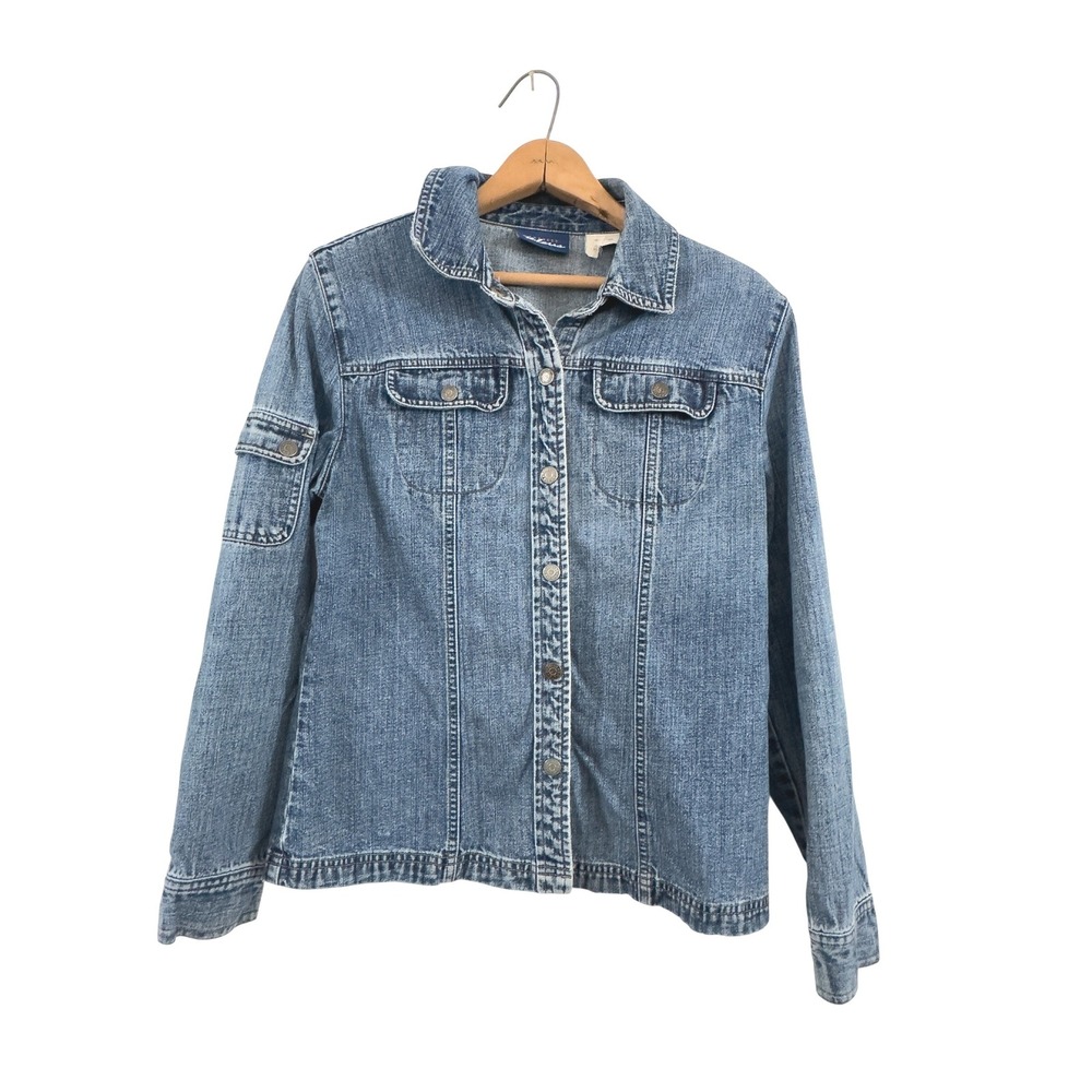 Vintage 90's/00's‎ Express Bleus Denim Jacket Blue 100% Cotton - Small